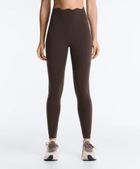 Leggings a vita alta Compressive con Core Control, lunghezza alla caviglia e dettaglio a onde