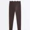 Leggings a vita alta Compressive con Core Control, lunghezza alla caviglia e dettaglio a onde Leggings a vita alta Compressive con Core Control, lunghezza alla caviglia e dettaglio a onde