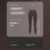 Leggings a vita alta Compressive con Core Control, lunghezza alla caviglia e dettaglio a onde Leggings a vita alta Compressive con Core Control, lunghezza alla caviglia e dettaglio a onde