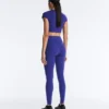 Leggings a vita alta, Compressive e riflettenti, lunghi fino alla caviglia