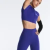 Leggings a vita alta, Compressive e riflettenti, lunghi fino alla caviglia