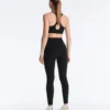 Leggings a vita alta, Compressive, lunghi fino alla caviglia, con tasca