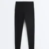 Leggings a vita alta, Compressive, lunghi fino alla caviglia, con tasca