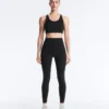 Leggings a vita alta, Compressive, lunghi fino alla caviglia, con tasca