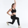Leggings a vita alta, Compressive, lunghi fino alla caviglia, con tasca