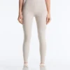 Leggings a vita alta, Compressive, riflettenti, con Core Control, lunghezza alla caviglia