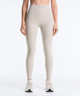 Leggings a vita alta, Compressive, riflettenti, con Core Control, lunghezza alla caviglia