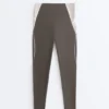 Leggings a vita alta, Compressive, riflettenti, con Core Control, lunghezza alla caviglia
