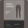 Leggings a vita alta, Compressive, riflettenti, con Core Control, lunghezza alla caviglia