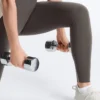 Leggings a vita alta, Compressive, riflettenti, con Core Control, lunghezza alla caviglia