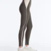 Leggings a vita alta, Compressive, riflettenti, con Core Control, lunghezza alla caviglia