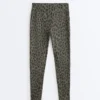 Leggings a vita alta e lunghezza alla caviglia con stampa leopardata Evermove Leggings a vita alta e lunghezza alla caviglia con stampa leopardata Evermove