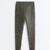 Leggings a vita alta e lunghezza alla caviglia con stampa leopardata Evermove Leggings a vita alta e lunghezza alla caviglia con stampa leopardata Evermove