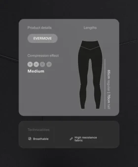 Leggings a vita alta e lunghezza alla caviglia Evermove