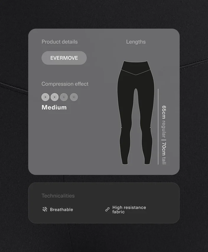 Leggings a vita alta e lunghezza alla caviglia Evermove Leggings a vita alta e lunghezza alla caviglia Evermove