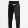 Leggings a vita alta e lunghezza alla caviglia Perfect-Adapt con dettagli a contrasto