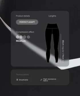 Leggings a vita alta e lunghezza alla caviglia Perfect-Adapt con dettagli a contrasto