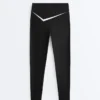 Leggings a vita alta e lunghezza alla caviglia Perfect-Adapt con dettagli a contrasto