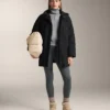 Leggings a vita altissima senza cuciture, extra caldi, a coste, lunghi fino alla caviglia, 70 cm