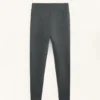 Leggings a vita altissima senza cuciture, extra caldi, a coste, lunghi fino alla caviglia, 70 cm