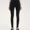 Leggings caldi a vita alta, lunghi fino alla caviglia, con tasche, 70 cm