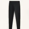 Leggings caldi a vita alta, lunghi fino alla caviglia, con tasche, 70 cm