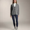 Leggings caldi a vita alta, lunghi fino alla caviglia, con tasche, 70 cm