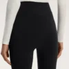 Leggings caldi a vita alta, lunghi fino alla caviglia, con tasche, 70 cm