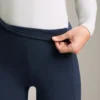 Leggings caldi a vita alta, lunghi fino alla caviglia, con tasche, 70 cm
