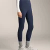 Leggings caldi a vita alta, lunghi fino alla caviglia, con tasche, 70 cm