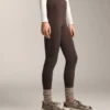 Leggings caldi a vita alta, lunghi fino alla caviglia, con tasche, 70 cm