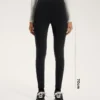 Leggings caldi a vita alta, lunghi fino alla caviglia, con tasche, 70 cm