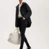 Leggings caldi a vita alta, lunghi fino alla caviglia, con tasche, 70 cm