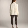 Leggings caldi a vita alta, lunghi fino alla caviglia, con tasche, 70 cm