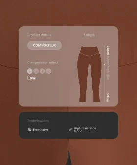 Leggings capri Comfortlux a vita altissima da 50 cm