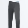 Leggings Comfortlux a vita a V con contrasto, lunghezza alla caviglia