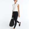 Leggings Comfortlux a vita alta 65 cm, lunghezza caviglia, con cintura
