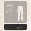 Leggings Comfortlux a vita alta a costine, lunghezza alla caviglia, 65 cm
