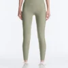 Leggings Comfortlux a vita alta con bordi a costine, lunghezza alla caviglia