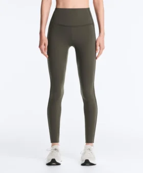 Leggings Comfortlux a vita alta con bordi a costine, lunghezza alla caviglia