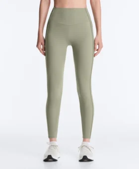 Leggings Comfortlux a vita alta con bordi a costine, lunghezza alla caviglia