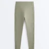 Leggings Comfortlux a vita alta con bordi a costine, lunghezza alla caviglia