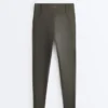Leggings Comfortlux a vita alta con bordi a costine, lunghezza alla caviglia