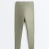 Leggings Comfortlux a vita alta con bordi a costine, lunghezza alla caviglia
