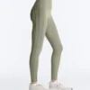 Leggings Comfortlux a vita alta con bordi a costine, lunghezza alla caviglia
