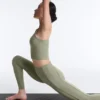 Leggings Comfortlux a vita alta con bordi a costine, lunghezza alla caviglia
