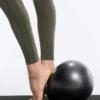 Leggings Comfortlux a vita alta con bordi a costine, lunghezza alla caviglia