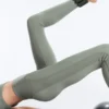 Leggings Comfortlux a vita alta con bordi a costine, lunghezza alla caviglia