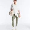 Leggings Comfortlux a vita alta con bordi a costine, lunghezza alla caviglia