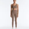 Leggings Comfortlux a vita alta con orlo a giorno, lunghezza alla caviglia